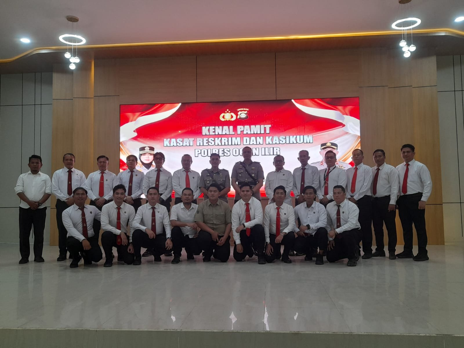 KENAL PAMIT KASAT RESKRIM DAN KASI HUKUM, POLRES OGAN ILIR PERTAHANKAN SINERGI DAN KEKELUARGAAN