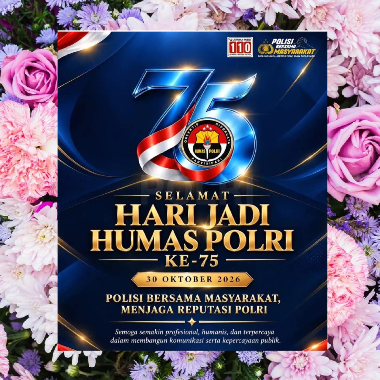 Pembina Yayasan Tarombo Dalihan Natolu R Wendeilyna Simarmata Ucapkan Selamat Hari Jadi Humas Polri ke-75: Saatnya Perkuat Kepercayaan Publik dan Transparansi
