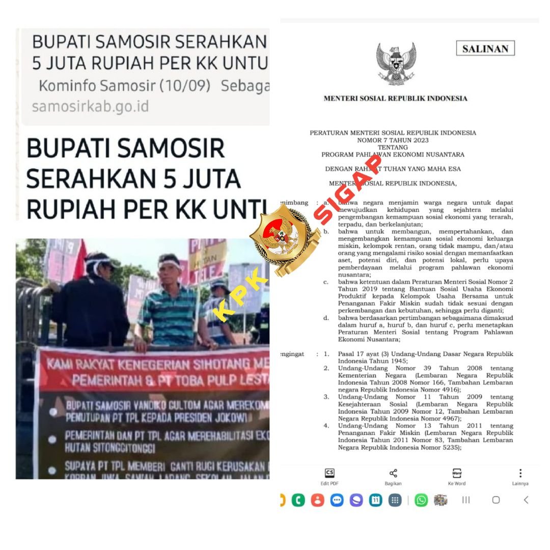 Jurus Cerdik Bupati Samosir, Jelang Pilkada 2024 Serahkan Bantuan Program PENA KEMENSOS RI Kepada Korban Banjir Bandang Tahun 2023 Jurus Cerdik Bupati Samosir, Jelang Pilkada 2024 Serahkan Bantuan Program PENA KEMENSOS RI Kepada Korban Banjir Bandang Tahun 2023