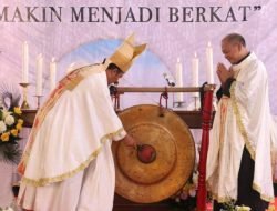 Resmikan Paroki Sungai Lilin, Mgr. Yohanes Minta Umat Meneladan Santo Aloysius Gonzaga