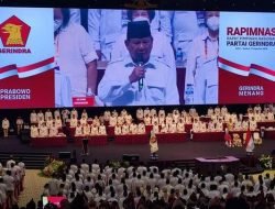 Prabowo Subianto Buka Rapimnas Gerindra, Ribuan Kader Hadir di Bogor