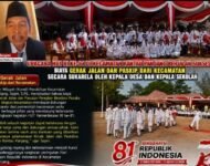 UPACARA HUT RI KE-81 DI KECAMATAN RANTAU PANJANG BERJALAN SUKSES, BIAYA KEGIATAN DIBANTU SUKARELA OLEH KEPALA DESA DAN KEPALA SEKOLAH