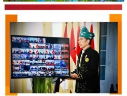 Wakil Walikota Pematangsiantar Ikuti Upacara Hari Lahir Pancasila Secara Virtual Dari Istana Kepresidenan Bogor Dipimpin Langsung Oleh Presiden Republik Indonesia Ir. H. Joko Widodo