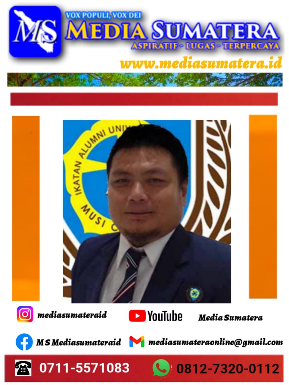 Ketua IKA UKMC Sesalkan Pernyataan Idrus Ropik Anggota DPRD Kota Palembang Fraksi PKS Yang Menolak Pendirian Tempat Ibadah Gereja HKBP di Alang-alang Lebar Palembang Ketua IKA UKMC Sesalkan Pernyataan Idrus Ropik Anggota DPRD Kota Palembang Fraksi PKS Yang Menolak Pendirian Tempat Ibadah Gereja HKBP di Alang-alang Lebar Palembang