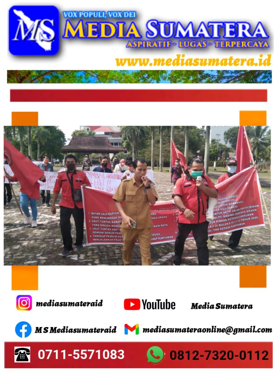 Puluhan Karyawan PT. Gading Cempaka Graha OKI Geruduk DPRD Provinsi Sumsel Di Pimpin Langsung Oleh DPW FBI Sumsel Puluhan Karyawan PT. Gading Cempaka Graha OKI Geruduk DPRD Provinsi Sumsel Di Pimpin Langsung Oleh DPW FBI Sumsel