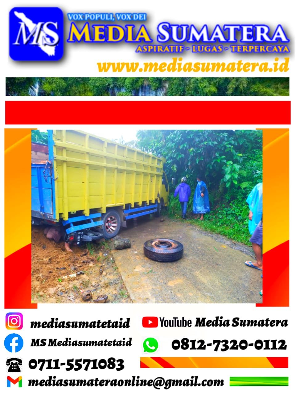 Colt Diesel Bermuatan Batu Bata Tidak Bisa Menanjak, Lalu Mundur Menabrak Pengendara Sepedamotor Hingga Tewas, Supir Kabur Colt Diesel Bermuatan Batu Bata Tidak Bisa Menanjak, Lalu Mundur Menabrak Pengendara Sepedamotor Hingga Tewas, Supir Kabur