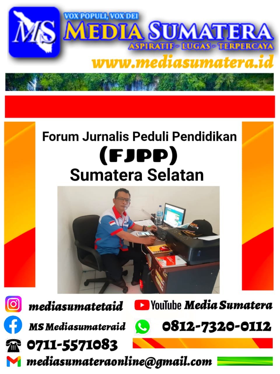 Ketua Forum Jurnalis Peduli Pendidikan (FJPP) Sumsel  : Terima Kasih Polri Berantas Narkoba Sikat Habis Narkoba sampai Ke Akarnya