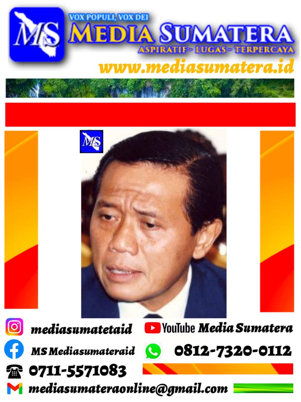 Breaking News : Harmoko, Menteri Penerangan Era Orde Baru Meninggal Dunia