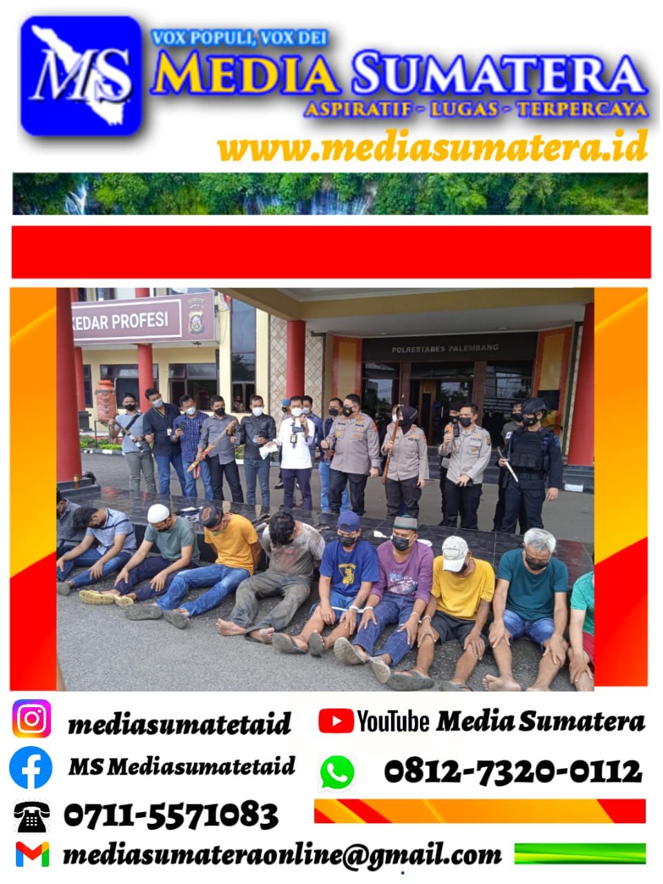 Satres Narkoba Polrestabes Palembang Bekerjasama Dengan Satuan Brigade Mobil (Sat Brimob) Polda Sumsel Kembali Gruduk Kampung Narkoba Tangga Buntung