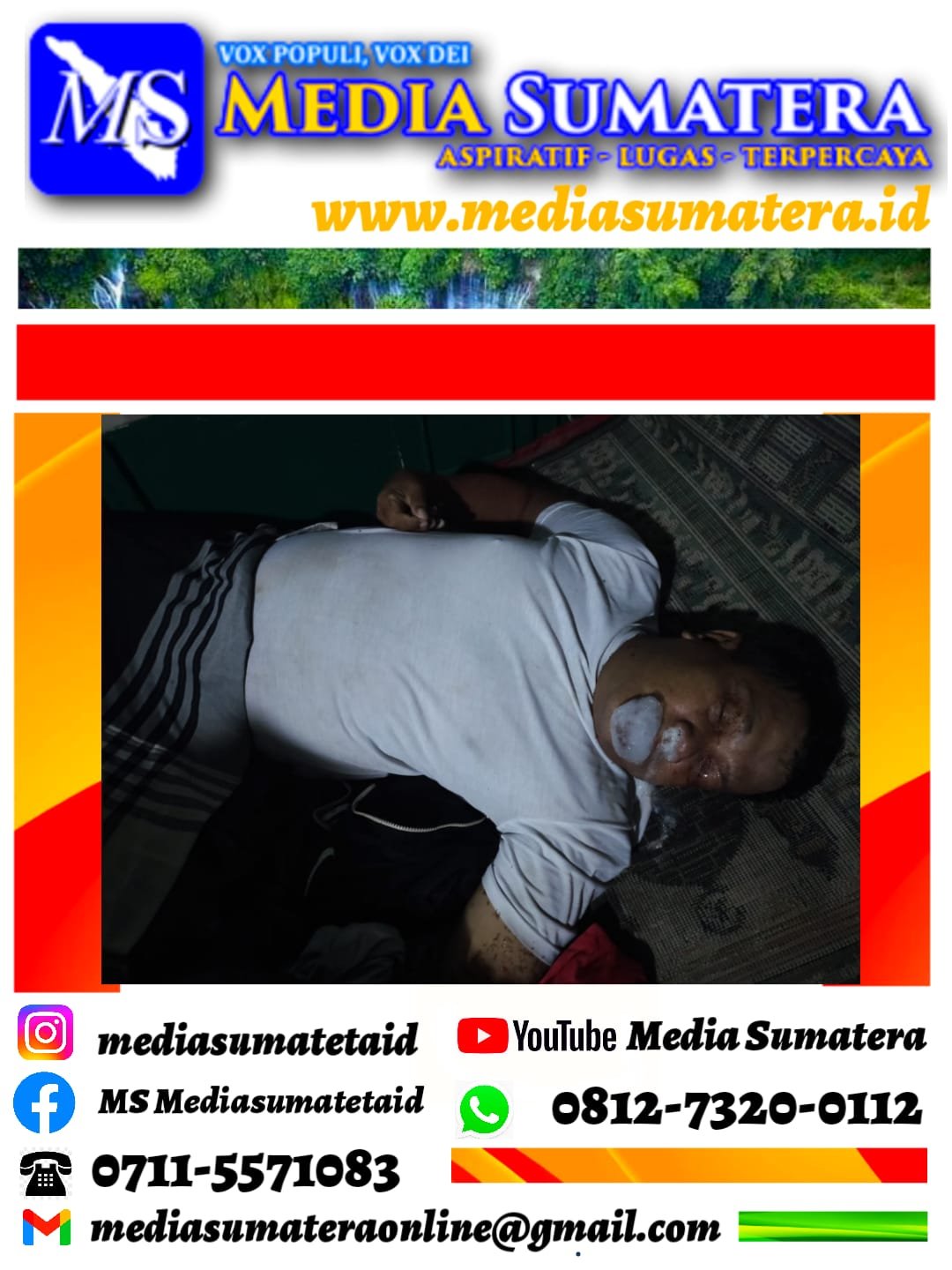 Bambang Penjaga Musollah AL Hijriah Palembang Di Temukan Warga Meninggal Dunia