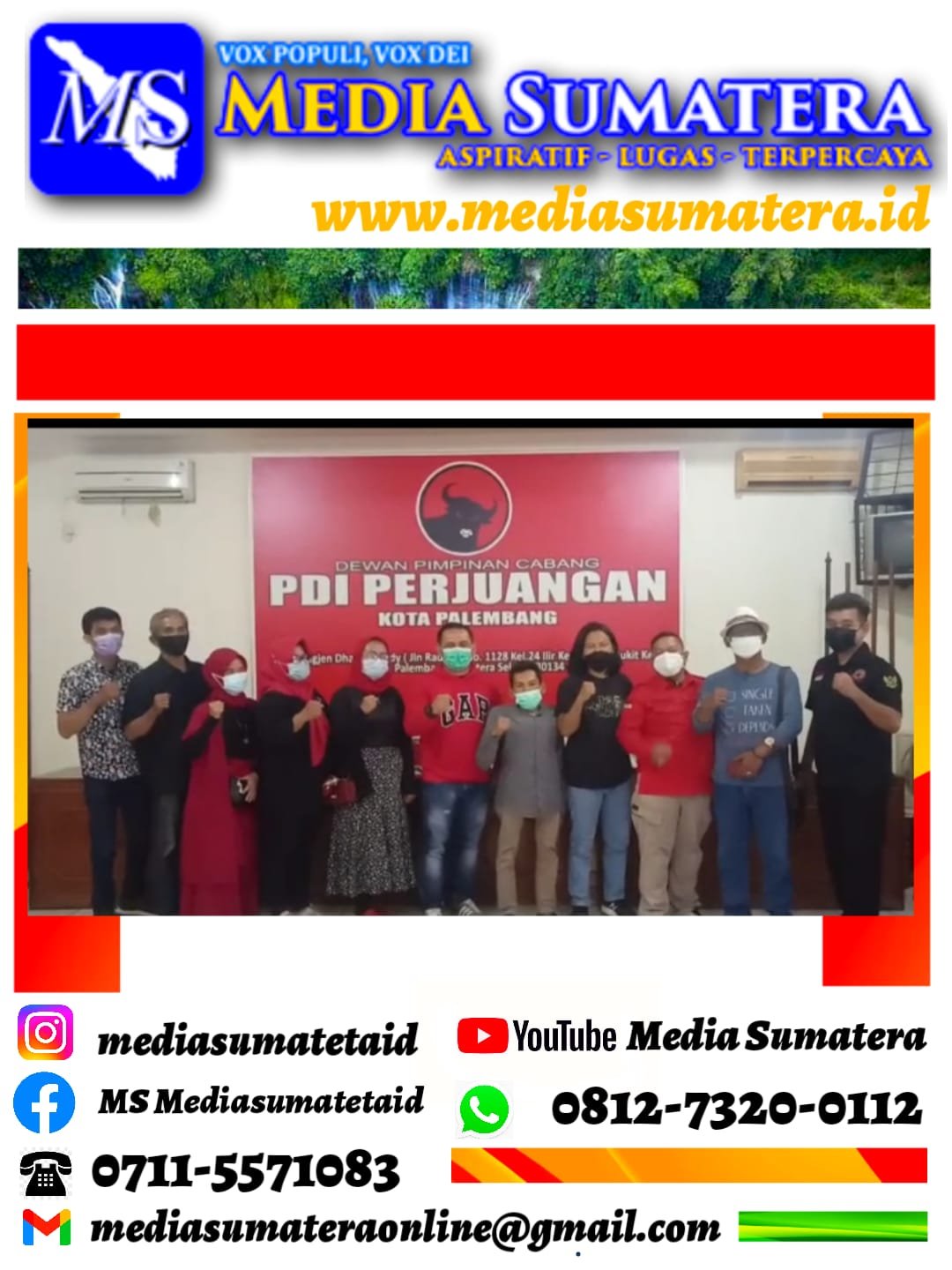 DPC PDI Perjuangan Kota Palembang Bentuk Struktur Badan Penanggulangan Bencana (BAGUNA) PDI Perjuangan Kota Palembang DPC PDI Perjuangan Kota Palembang Bentuk Struktur Badan Penanggulangan Bencana (BAGUNA) PDI Perjuangan Kota Palembang