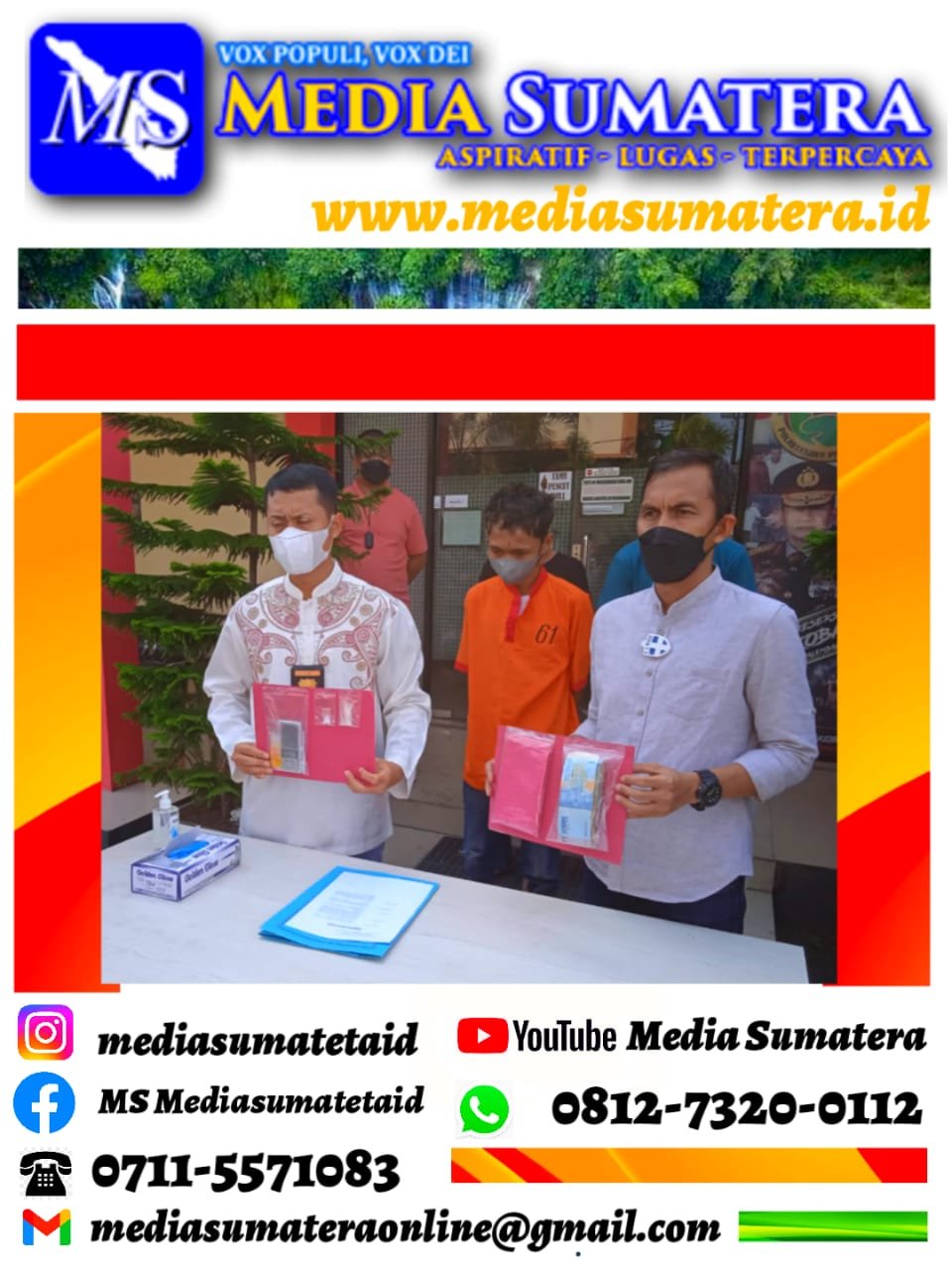 Satres Narkoba Polrestabes Palembang Amankan Tiga Orang Pemuja Barang Haram, Satu Diantaranya Ditetapkan Tersangka, Dua Orang Lainnya Rehabilitasi