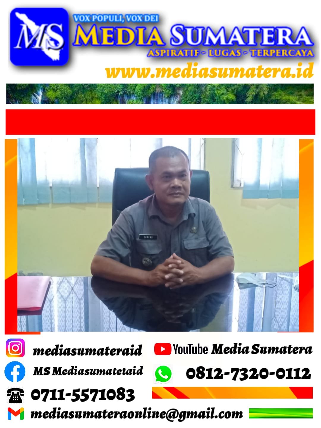 Rencana Pemindahan Ibukota Kecamatan Tanjung Lago Ke Desa Mulia Sari Disetujui DPRD Banyuasin