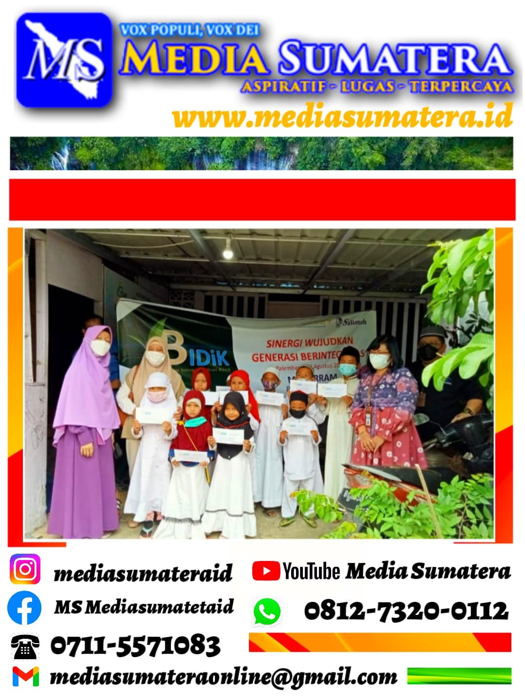 Peringati 1 Muharam Persaudaraan Muslimah (Salimah) PC Ilir Timur II Berkaloborasi Dengan Belajar Integritas dari Kecil (BIDIK) Santuni Anak Yatim Di Masa Pandemi. Peringati 1 Muharam Persaudaraan Muslimah (Salimah) PC Ilir Timur II Berkaloborasi Dengan Belajar Integritas dari Kecil (BIDIK) Santuni Anak Yatim Di Masa Pandemi.