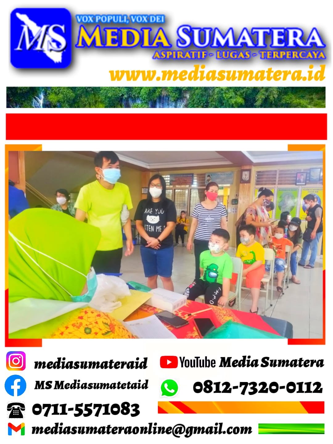 Vaksin BIAS di SDK Frater Xaverius 2  Palembang oleh Puskesmas Dempo