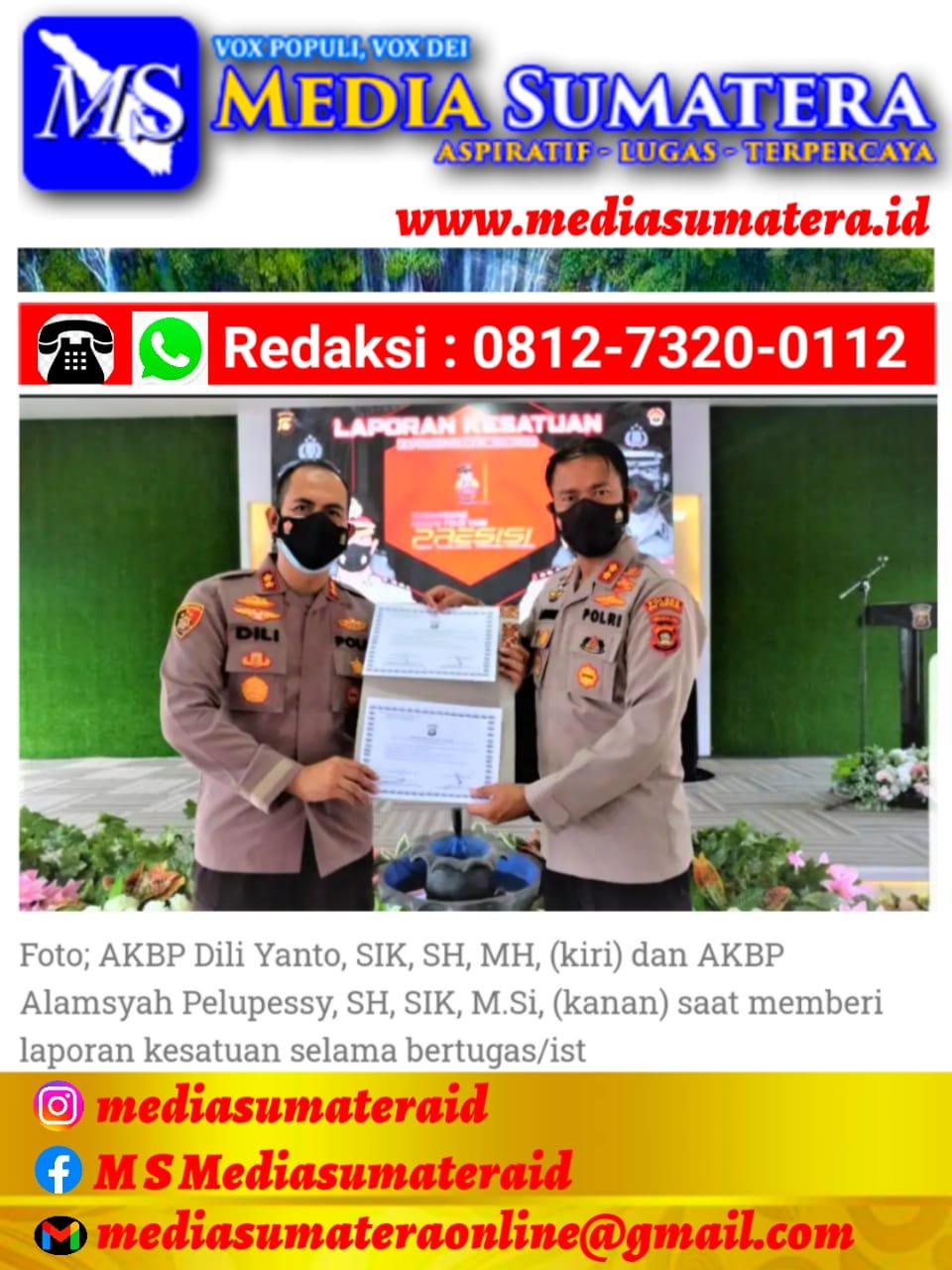 AKBP Dili Yanto, SIK, SH, MH., Kini Menjabat Sebagai Kapolres Ogan Komering Ilir AKBP Dili Yanto, SIK, SH, MH., Kini Menjabat Sebagai Kapolres Ogan Komering Ilir