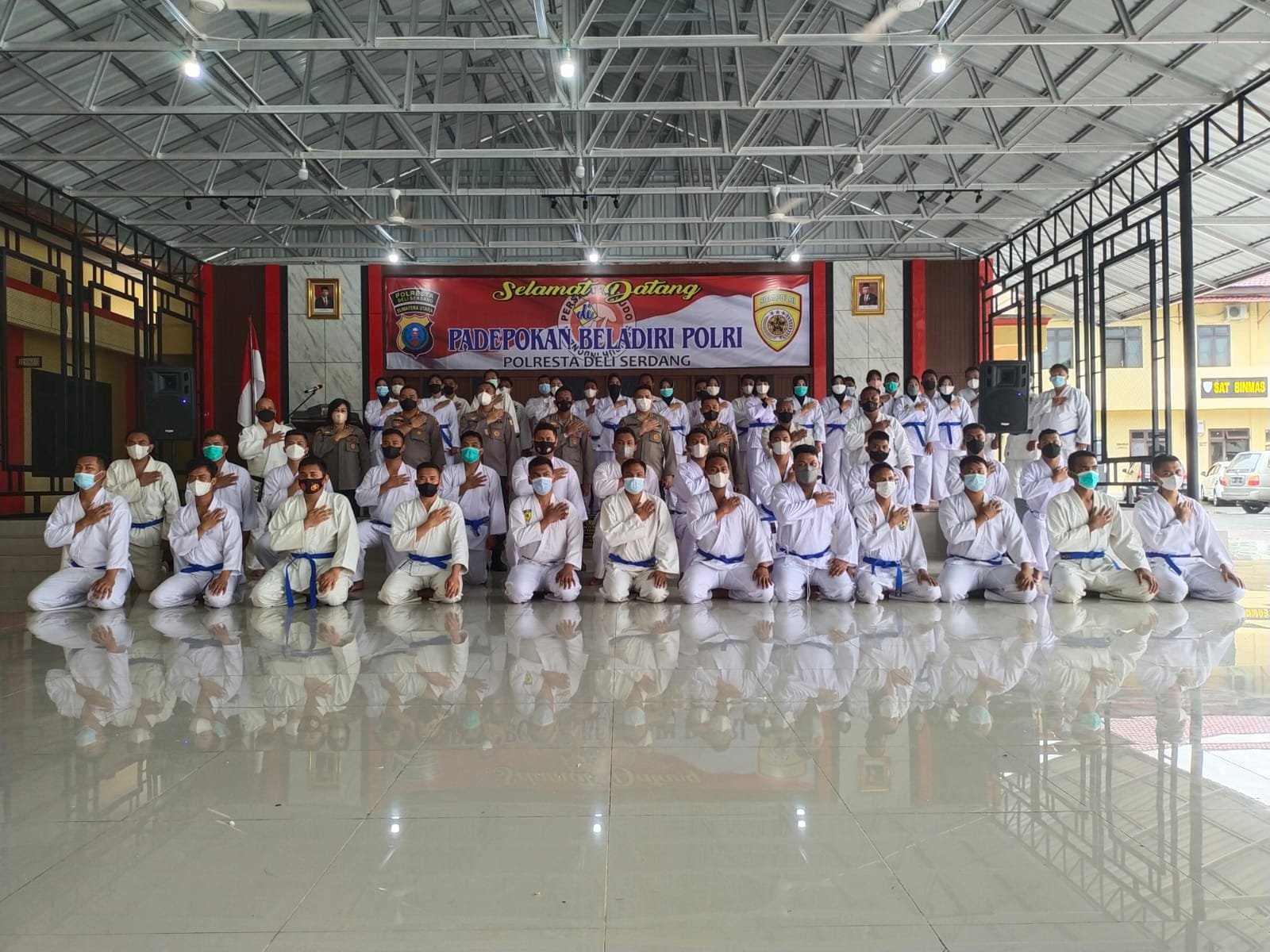 KunKer Tim SSDM Mabes Polri Ke Padepokan Beladiri Polri Polresta Deli Serdang