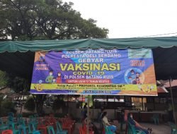 Kapolresta Deli Serdang Tinjau Gerai Vaksin Di Polsek Batang Kuis