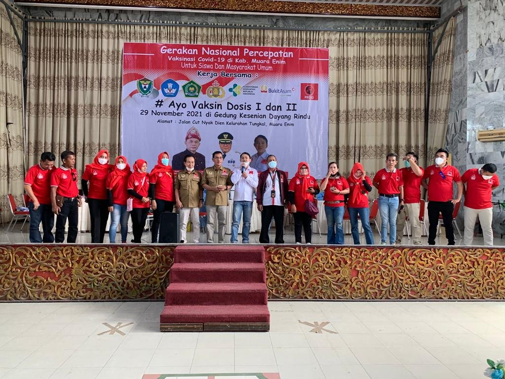 DPD Projo Sumsel Turut Serta Melaksanakan Percepatan Vaksinasi Covid 19 di Kabupaten Muara Enim DPD Projo Sumsel Turut Serta Melaksanakan Percepatan Vaksinasi Covid 19 di Kabupaten Muara Enim