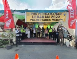 Kapolsek Percut Sei Tuan Tinjau Pos Pam Ops Ketupat Toba 2022