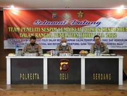 Team Peneliti Sespim Lemdiklat Polri Kunker Ke Polresta Deli Serdang