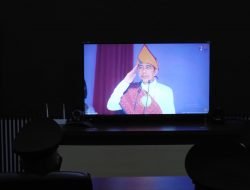 Polresta Deli Serdang Ikuti Upacara Hari Lahir Pancasila Secara Live