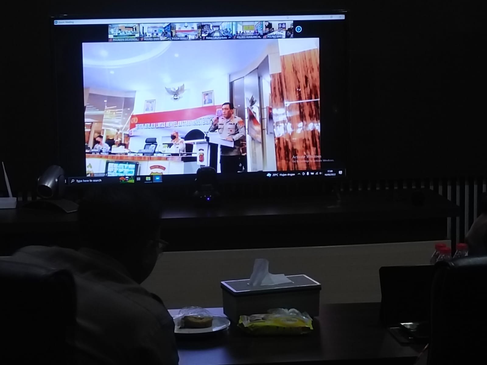 Kapolresta Deli Serdang Ikuti Lat Pra Ops Patuh Toba 2022 Lewat Sarana Vidcon