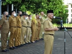 Pimpin Apel Pagi, Pj Bupati Ajak Dinas PUPR Bekerja Lebih Giat