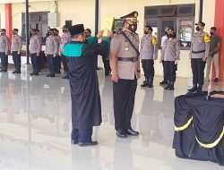 Kapolresta Deli Serdang Pimpin Upacara Pengukuhan Wakapolresta Deli Serdang