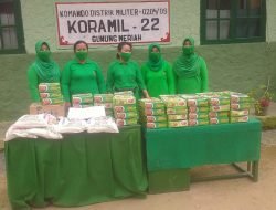 Jumat Barokah, Ibu Persit Kartika Candra Kirana Ranting 23/Koramil 22 Gunung Meriah.