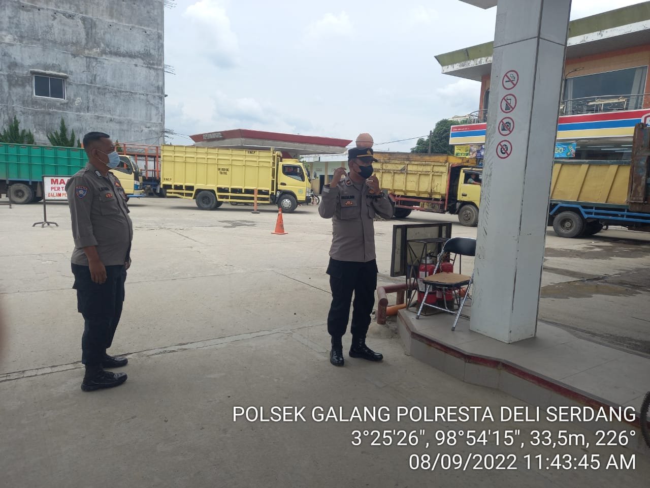 Polsek Galang Monitoring Ketersediaan BBM Di Wilayah Hukumnya