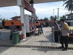 Polsek Beringin Polresta Deli Serdang Monitoring Ketersediaan BBM Di SPBU