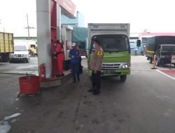 Personil Polsek Tanjung Morawa Giat Pengamanan Di SPBU