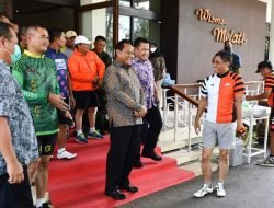 Jaga Kebugaran dan Silaturahmi, Danrem 044/Gapo Gowes Sambangi PT. Pusri Palembang
