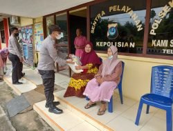 Polsek Bangun Purba Bagikan Bansos Ringankan Masyarakat Akibat Naiknya Harga BBM