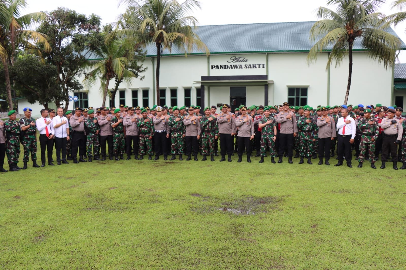 Kapolresta Deli Serdang Pimpin Apel Sinergitas di Kodim 0204/DS