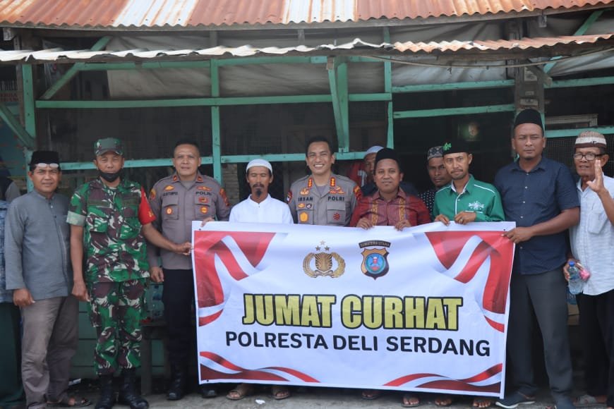 Polresta Deli Serdang Kembali Gelar Jumat Curhat Dengan Masyarakat