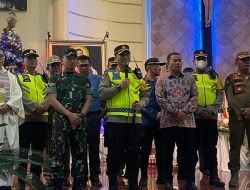 Dandim, Kapolresta Bersama Forkopimda Kabupaten Deli Serdang Patroli Sambangi Gereja