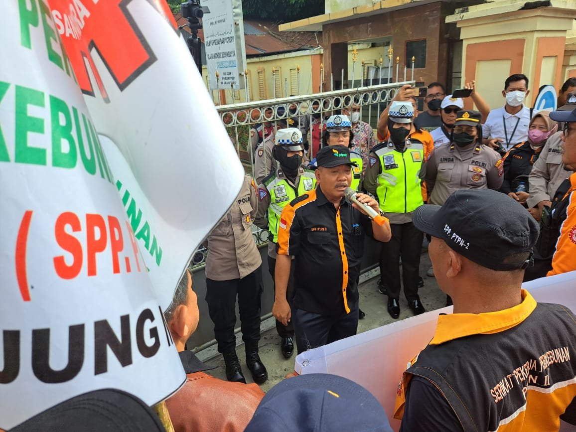 Tolak Eksekusi, SPP PTPN II Demo PN Lubuk Pakam