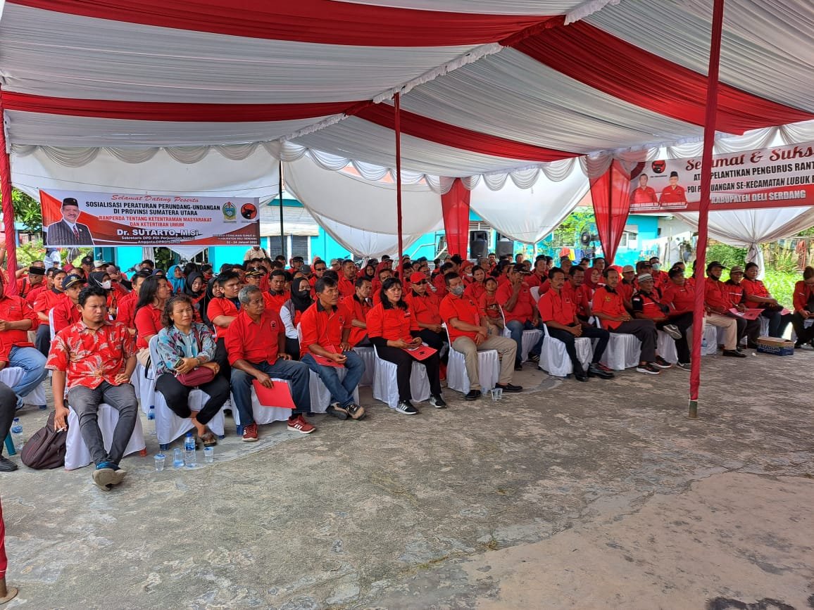 Pelantikan Pengurus Ranting PDI Perjuangan Se-Kecamatan Lubuk Pakam Pelantikan Pengurus Ranting PDI Perjuangan Se-Kecamatan Lubuk Pakam