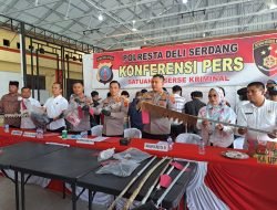 Kapolresta Deli Serdang Paparkan Warga Tewas Ditikam