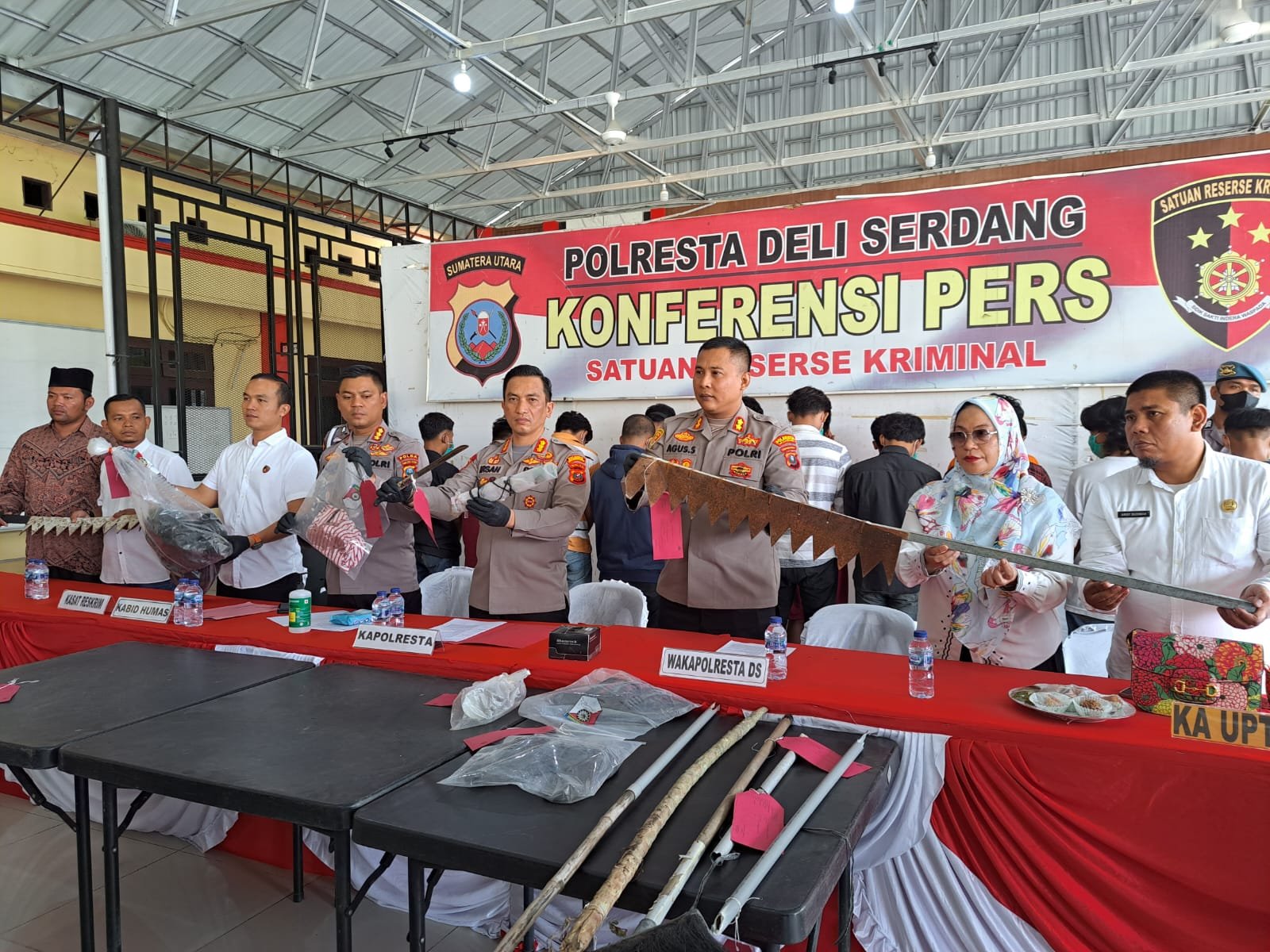 Kapolresta Deli Serdang Paparkan Warga Tewas Ditikam