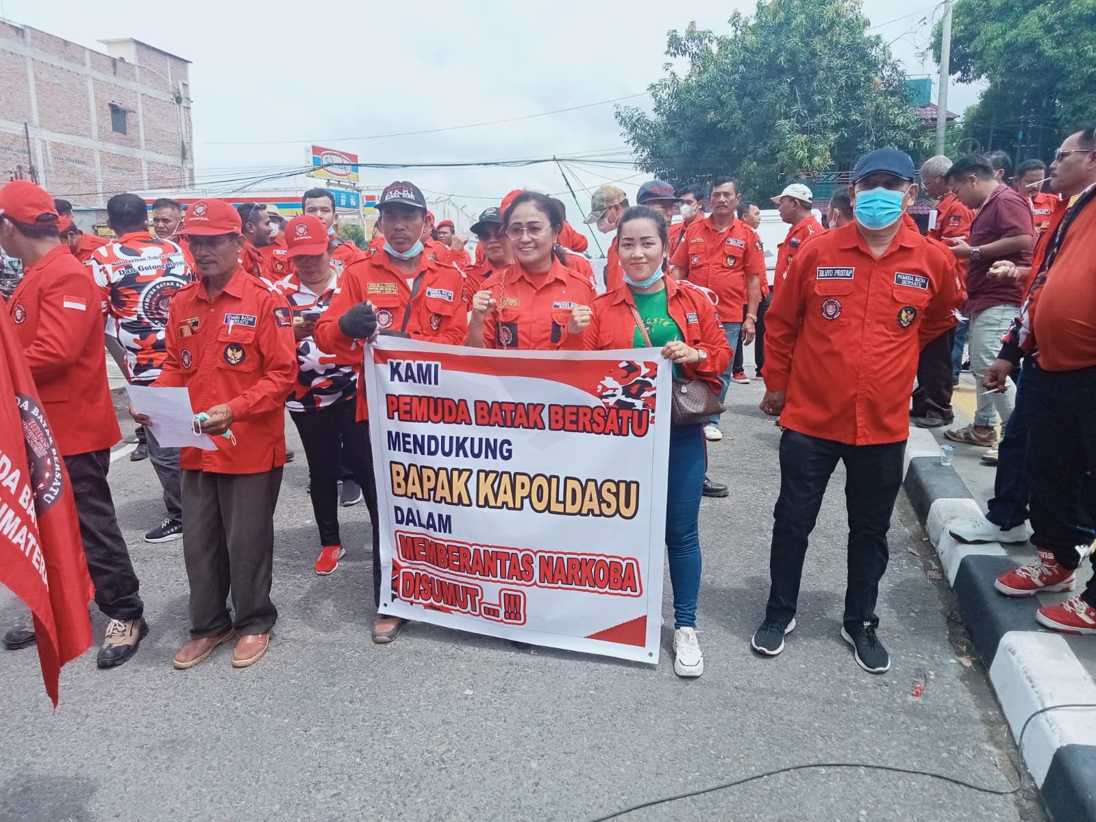 Ormas DPD Pemuda Batak Bersatu Sumut Demo Desak Soal Narkoba