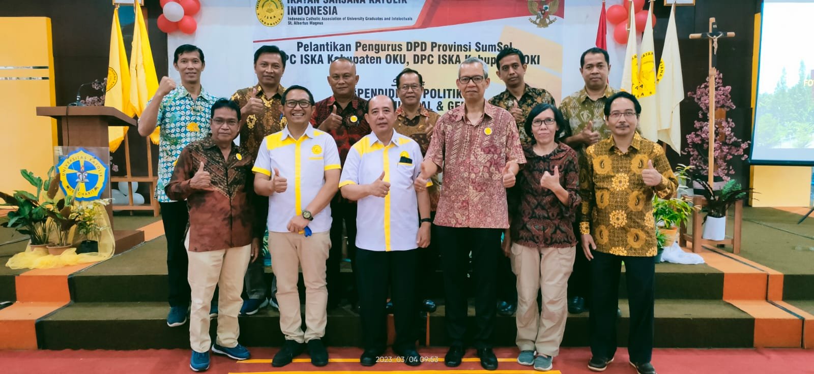 Yoseph Handoko dikukuhkan ketua DPD ISKA Prov SumSel