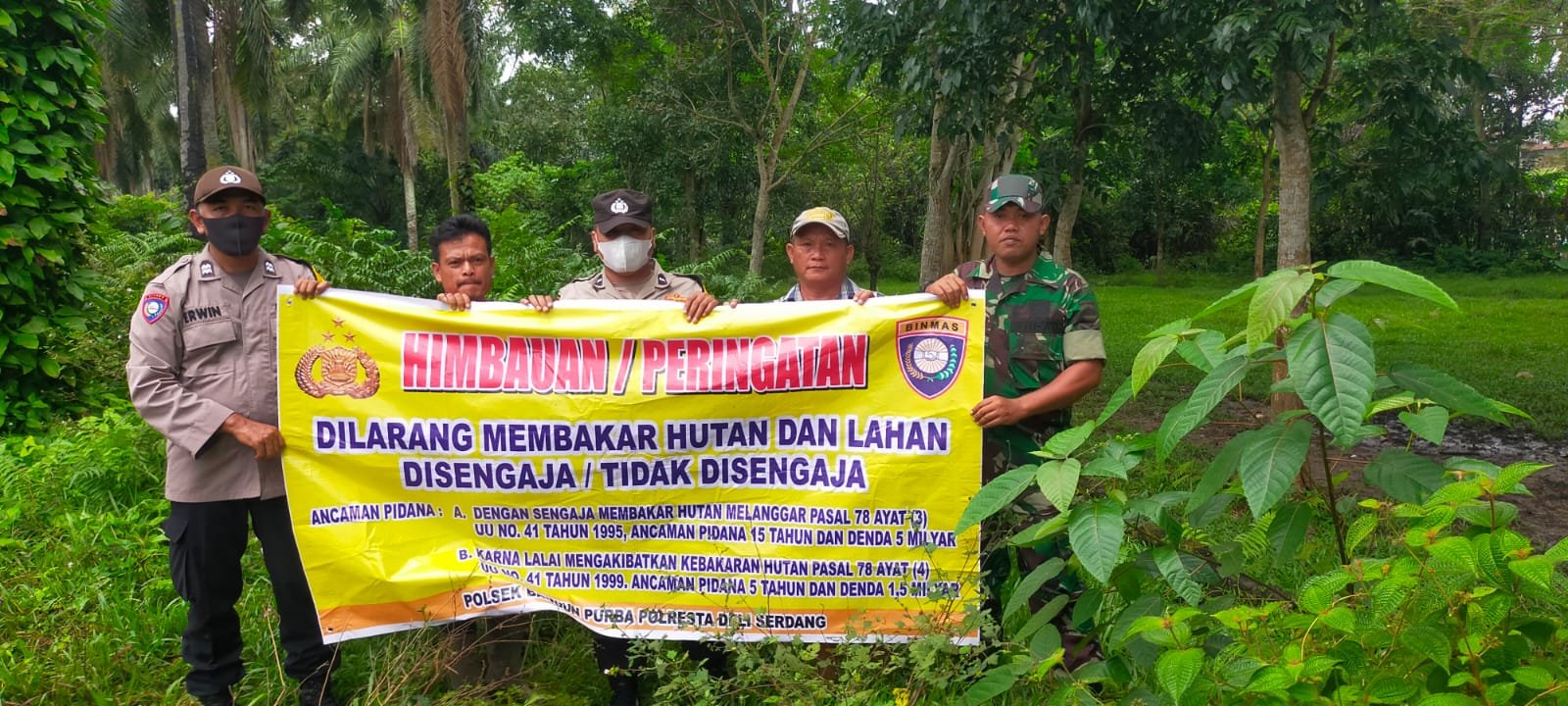 Polresta Deli Serdang Himbauan Dan Sosialisasi Tentang Karhutla Kepada Masyarakat
