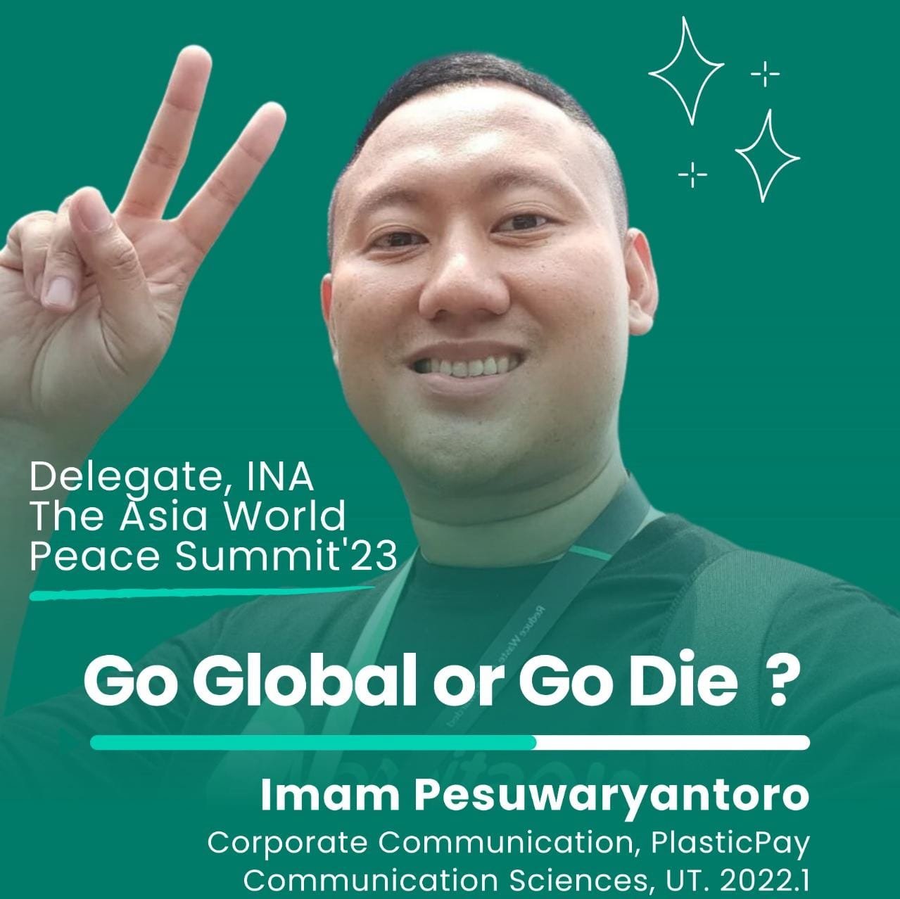 Pemuda Indonesia Mendunia Di Ajang The Asia World Peace Summit 2023, Melalui Inovasi PlasticPay Pemuda Indonesia Mendunia Di Ajang The Asia World Peace Summit 2023, Melalui Inovasi PlasticPay