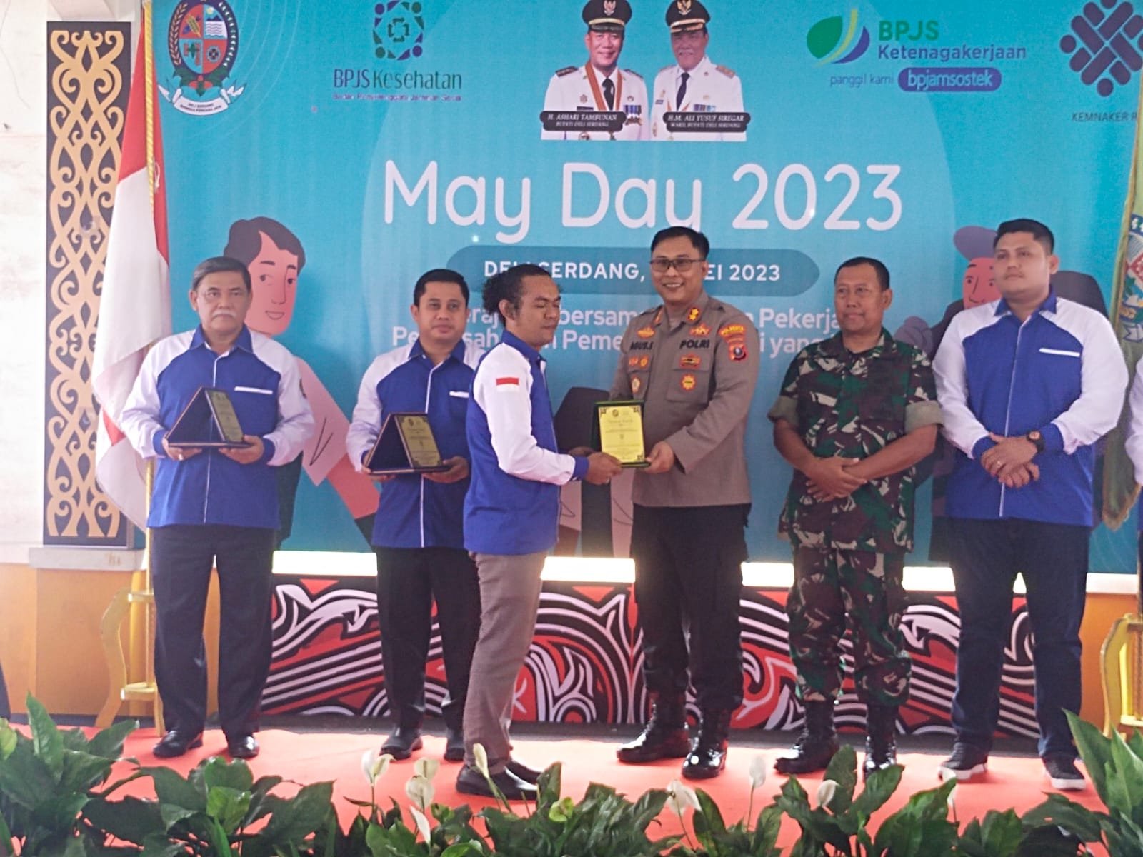 Peringati Hari Buruh, Wakapolresta Deli Serdang Hadiri Giat May Day Peringati Hari Buruh, Wakapolresta Deli Serdang Hadiri Giat May Day