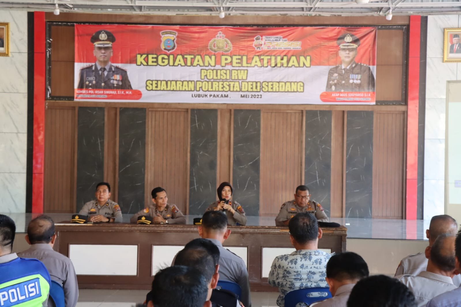 Personil Polresta Deli Serdang Ikuti Pelatihan Polisi Rukun Warga