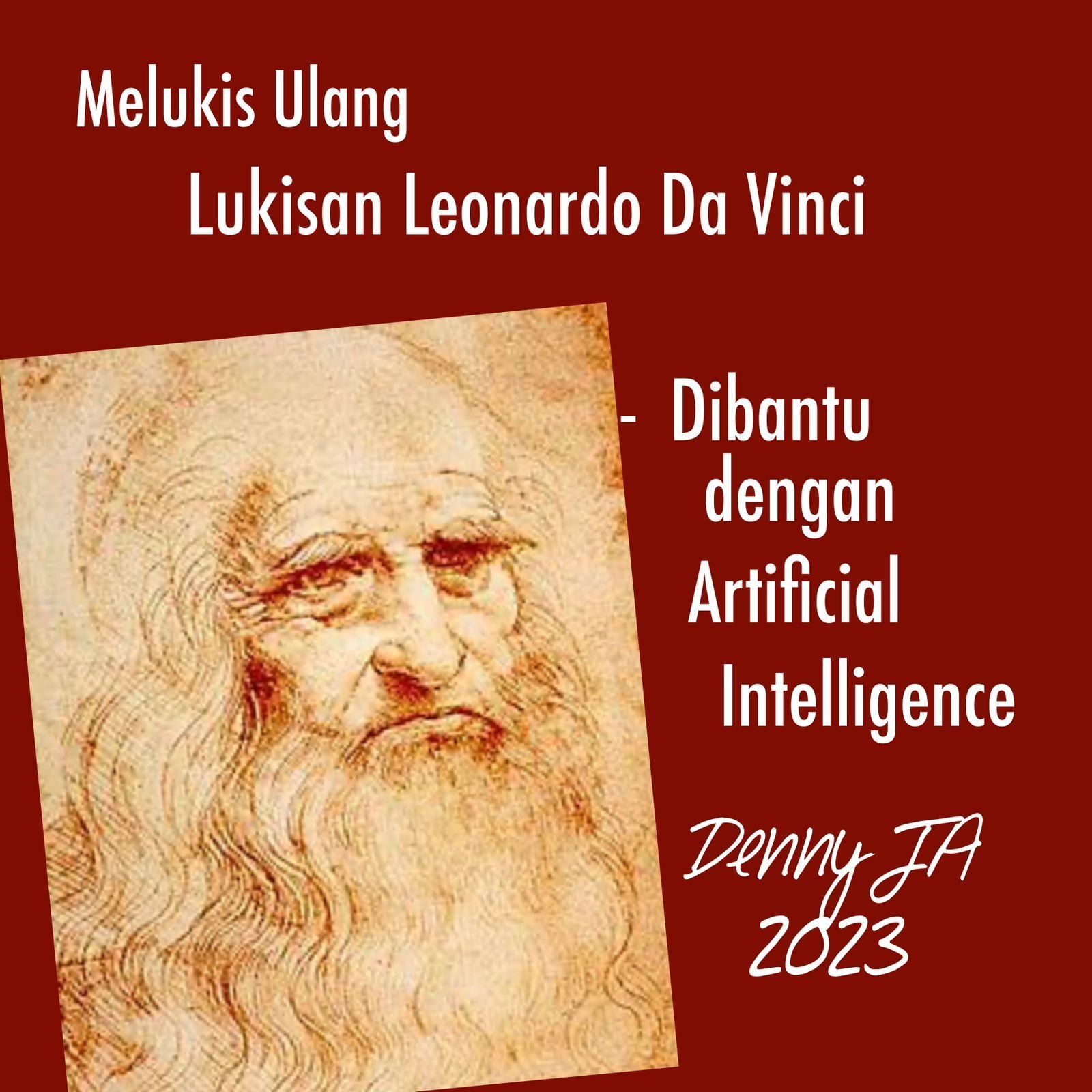 MELUKIS ULANG LUKISAN LEONARDO DA VINCI MELUKIS ULANG LUKISAN LEONARDO DA VINCI