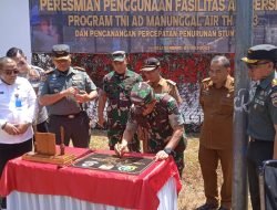 Pangdam 1/BB Resmikan Penggunaan Fasilitas Air Bersih Program TNI AD Manunggal Air 2023